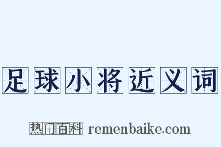 足球小将近义词是什么意思的图片